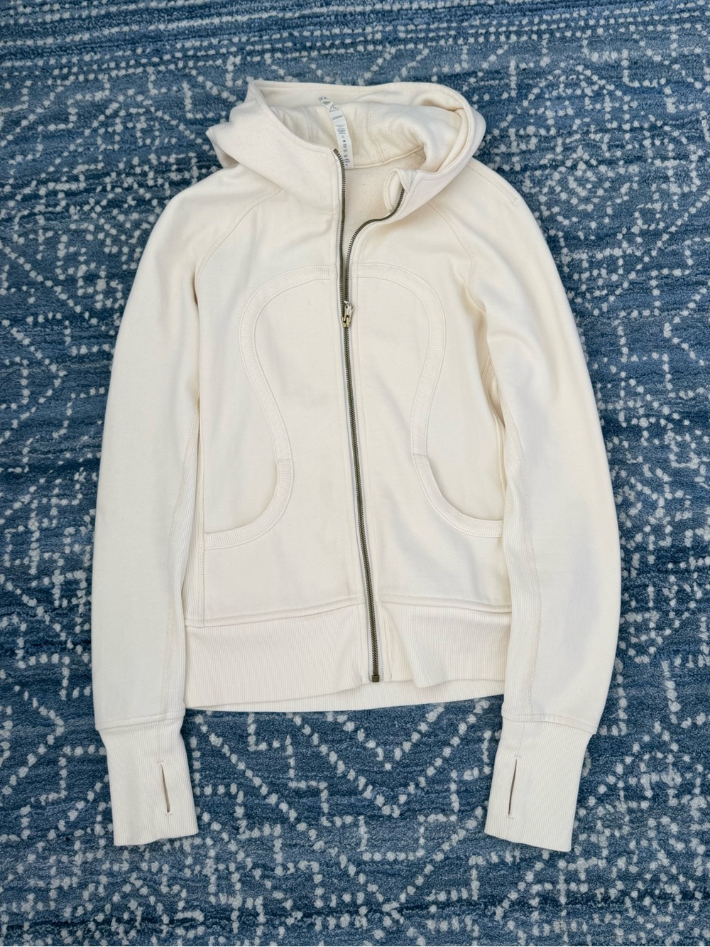 Lululemon Cream Scuba Hoodie